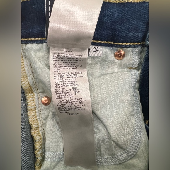 7 For All Mankind Dojo Original Jeans Women's Flare Leg Trousers NWT Size 24 AUM - Picture 6 of 7